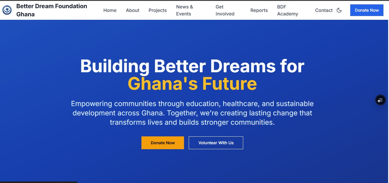 Better Dream Website